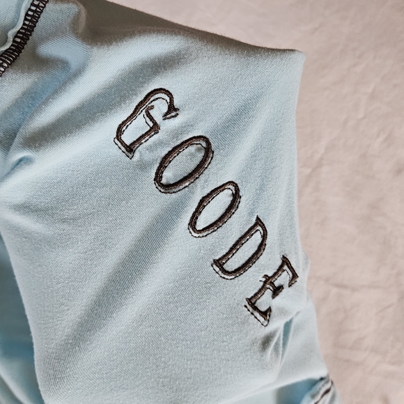 Goode Rider "Buck off" Blue Top - Picture 4 of 6